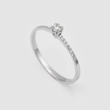White Gold Diamond Ring 229391121 from the manufacturer of jewelry LUNET JEWELERY