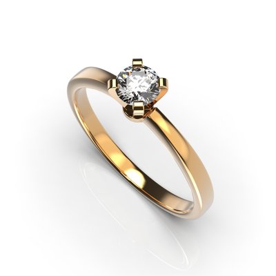 Red Gold Diamond Ring 219832421 from the manufacturer of jewelry LUNET JEWELERY at the price of $834 UAH.