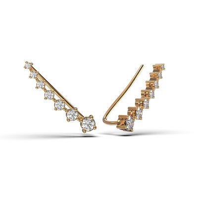 Red Gold Diamond Ear Cuffs 312392421 from the manufacturer of jewelry LUNET JEWELERY at the price of $949 UAH.