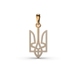Ukrainian Tryzub Red Gold Diamond Pendant 129882421 from the manufacturer of jewelry LUNET JEWELERY at the price of $518 UAH: 4