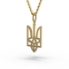 Ukrainian Tryzub Yellow Gold Diamond Pendant 129893121 from the manufacturer of jewelry LUNET JEWELERY at the price of $515 UAH: 6
