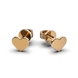 Red Gold Heart Earrings 317682400 from the manufacturer of jewelry LUNET JEWELERY at the price of $123 UAH: 6